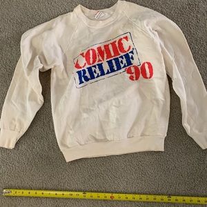 Vintage comic relief Robin Williams crewneck 1990